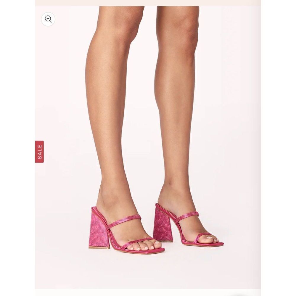 New Billini Pink Glitter Heels Size 7